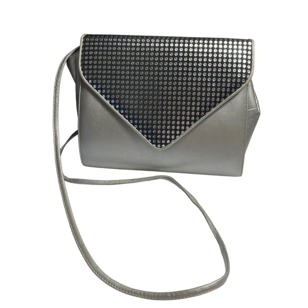 Prevata vintage silver and black purse
